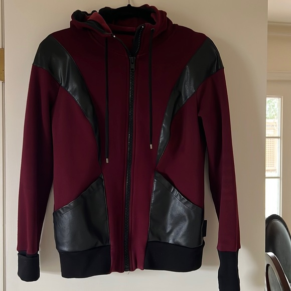 Michi Hoodie burgundy sz Small - Picture 4 of 9